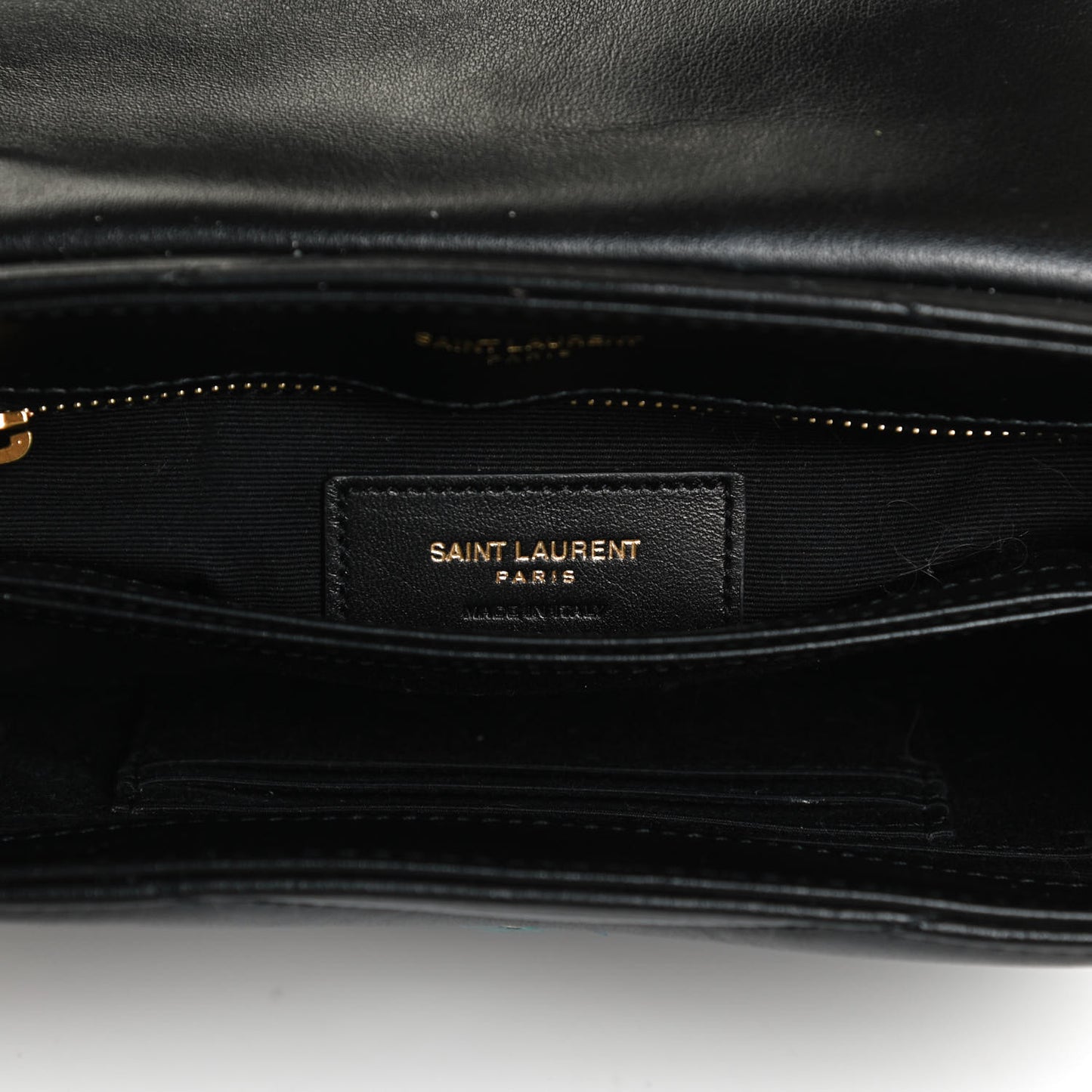 Calfskin Y Quilted Monogram Toy Loulou Crossbody Bag Black