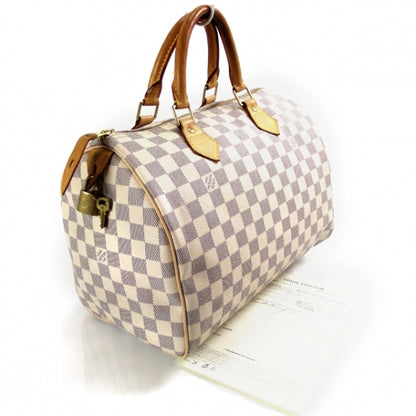 Louis Vuitton Damier Azur Speedy 30 3 of 9