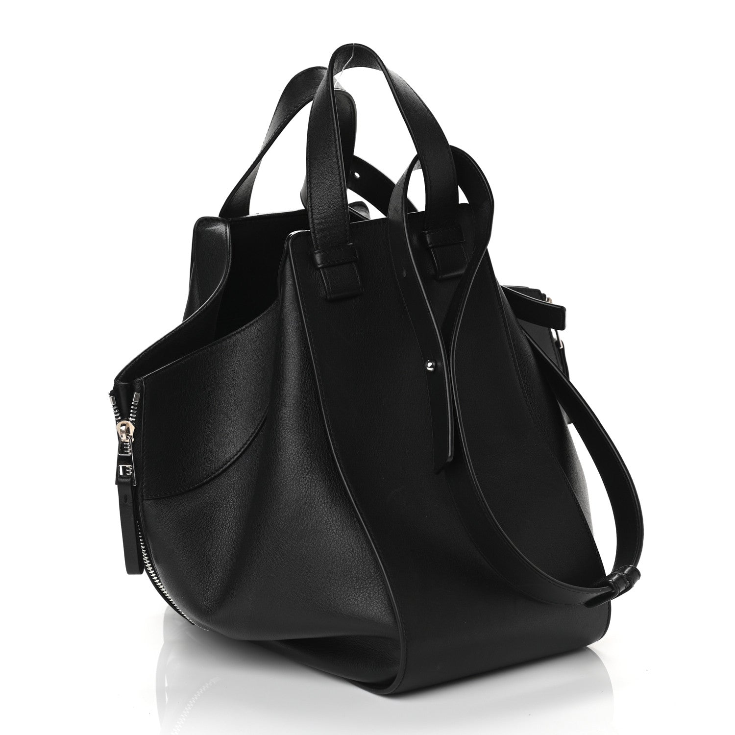 Loewe Calfskin Medium Hammock Shoulder Bag Black 3 of 10