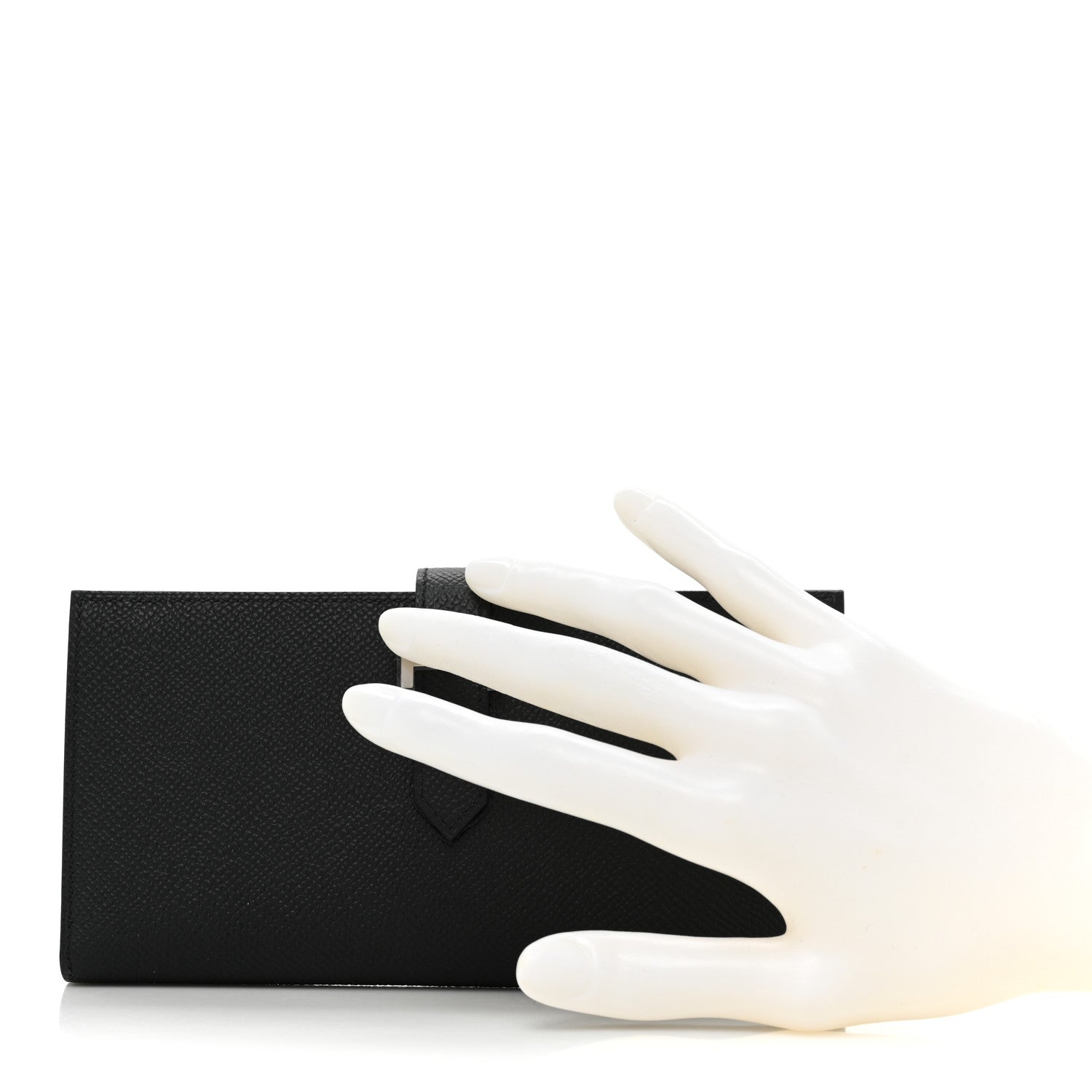 Hermes Epsom Bearn Gusset Wallet Black 2 of 12