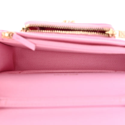 Chanel Caviar Quilted Business Affinity Clutch With Chain Flap Lilac 5 of 12