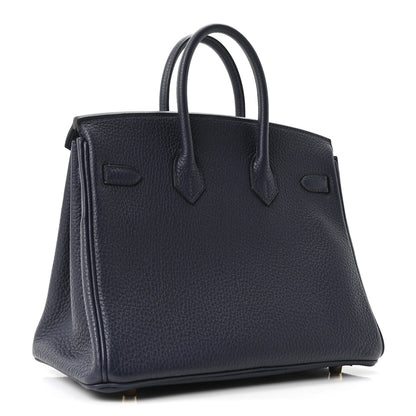 Hermes Togo Birkin 25 Bleu Nuit 3 of 10