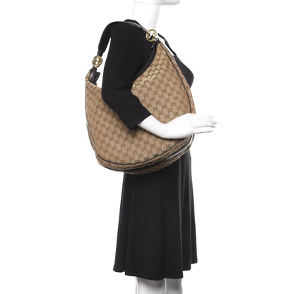Gucci Monogram Large GG Twins Hobo Dark Brown 2 of 11