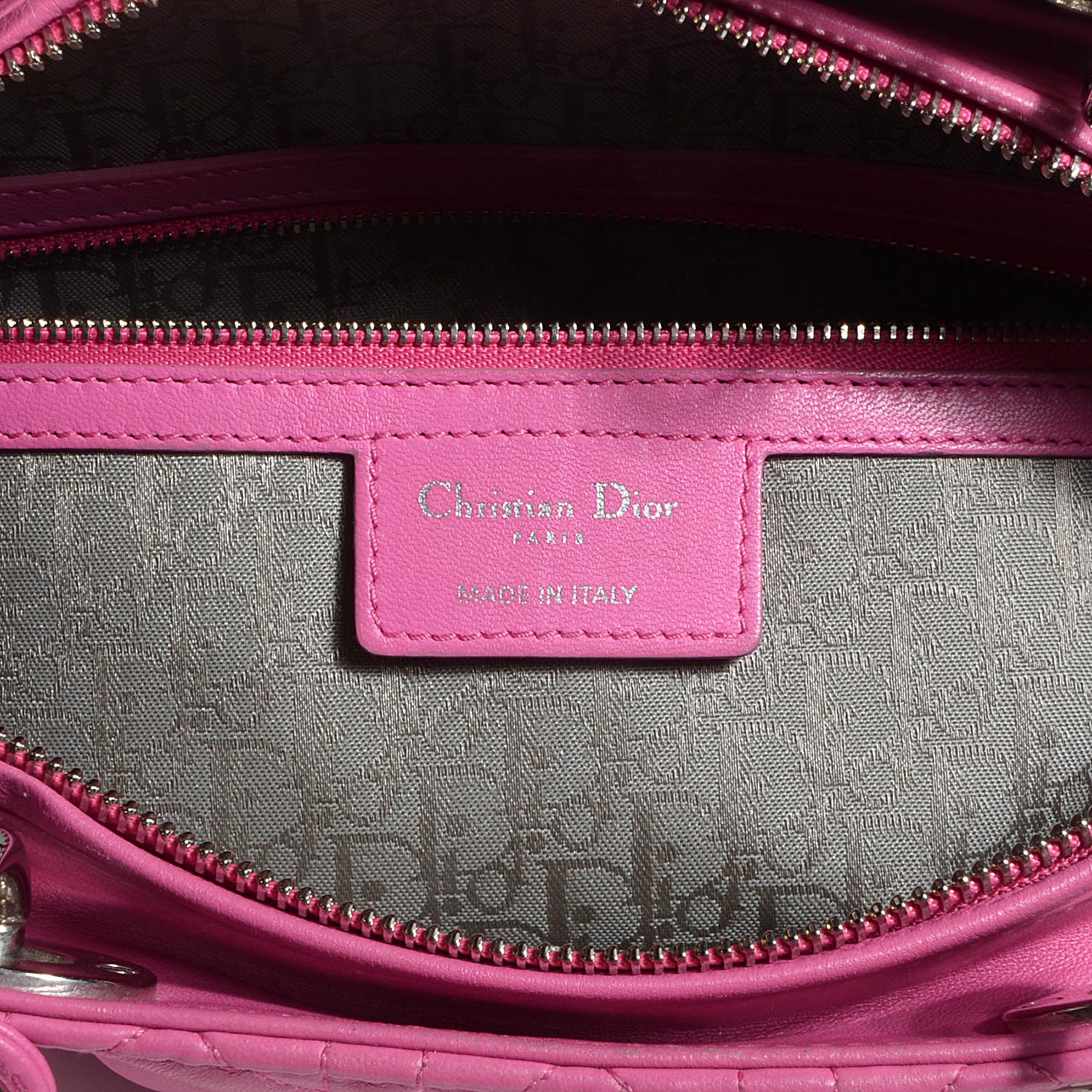 Christian Dior Lambskin Cannage Large Lady Dior Pink 6 of 7