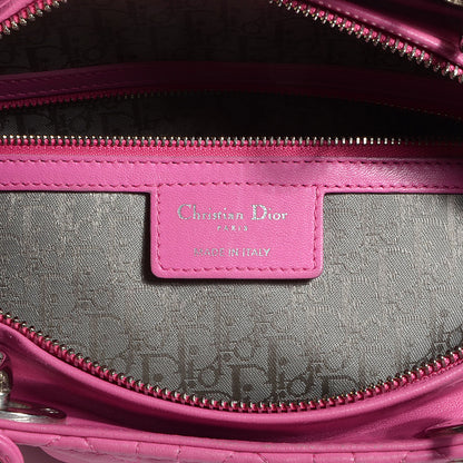Christian Dior Lambskin Cannage Large Lady Dior Pink 6 of 7