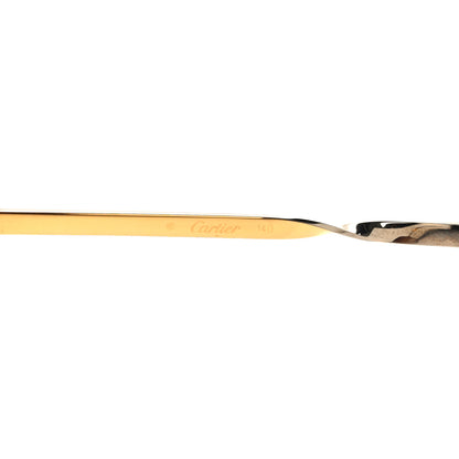 Cartier Metal Trinity Sunglasses 140 Gold Silver 5 of 6