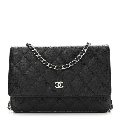 Chanel Caviar Quilted Wallet on Chain WOC Black 1 of 12