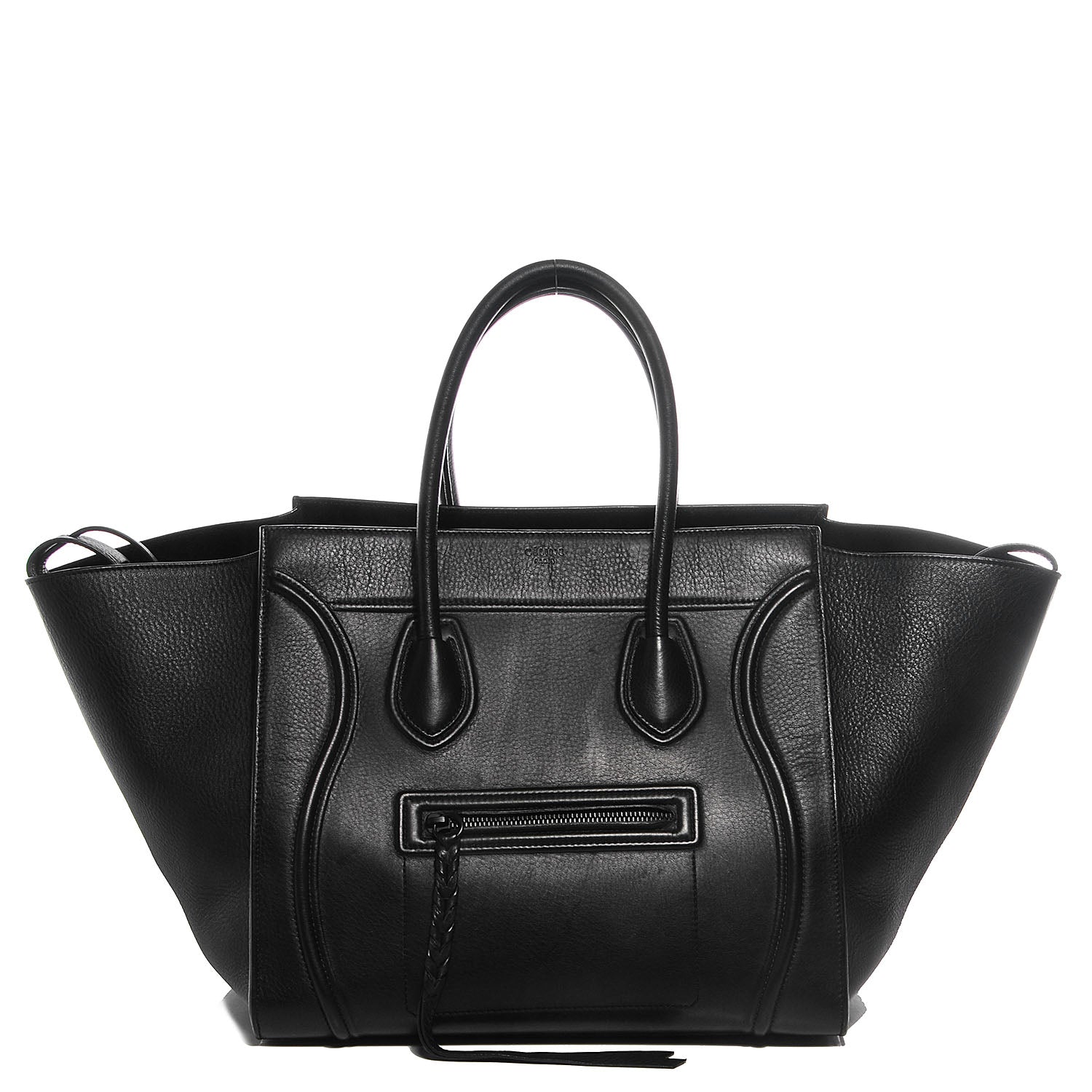 Celine Supple Calfskin Medium Phantom Luggage Black 1 of 8