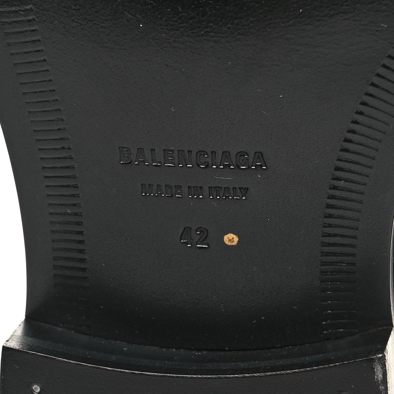 Balenciaga Calfskin Mens Square Toe Derby Shoes 42 Black 8 of 9