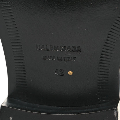 Balenciaga Calfskin Mens Square Toe Derby Shoes 42 Black 8 of 9