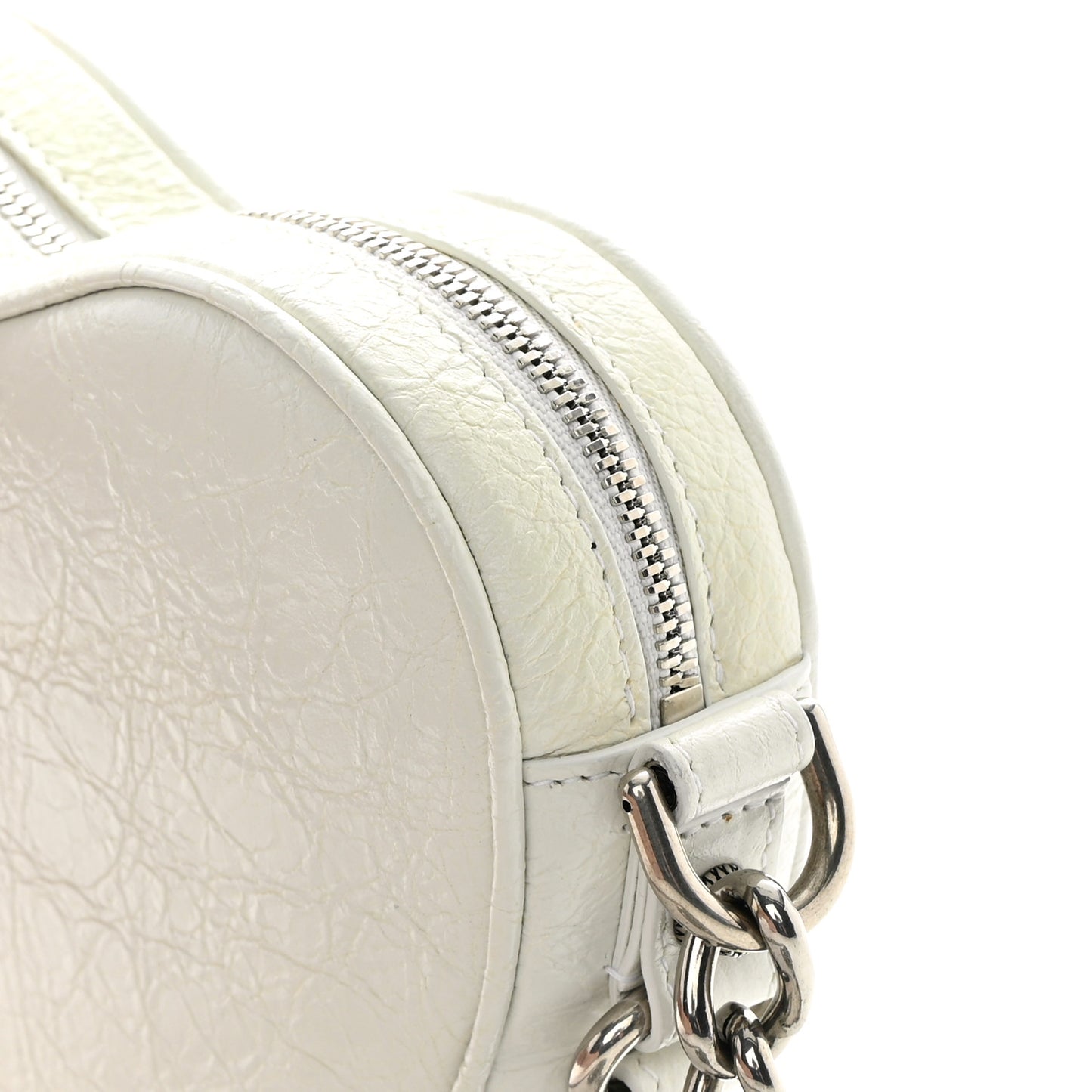Agneau Arena Mini Le Cagole Heart Bag Optic White