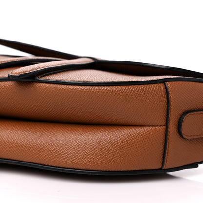 Christian Dior Grained Calfskin Saddle Bag Camello 9 of 9