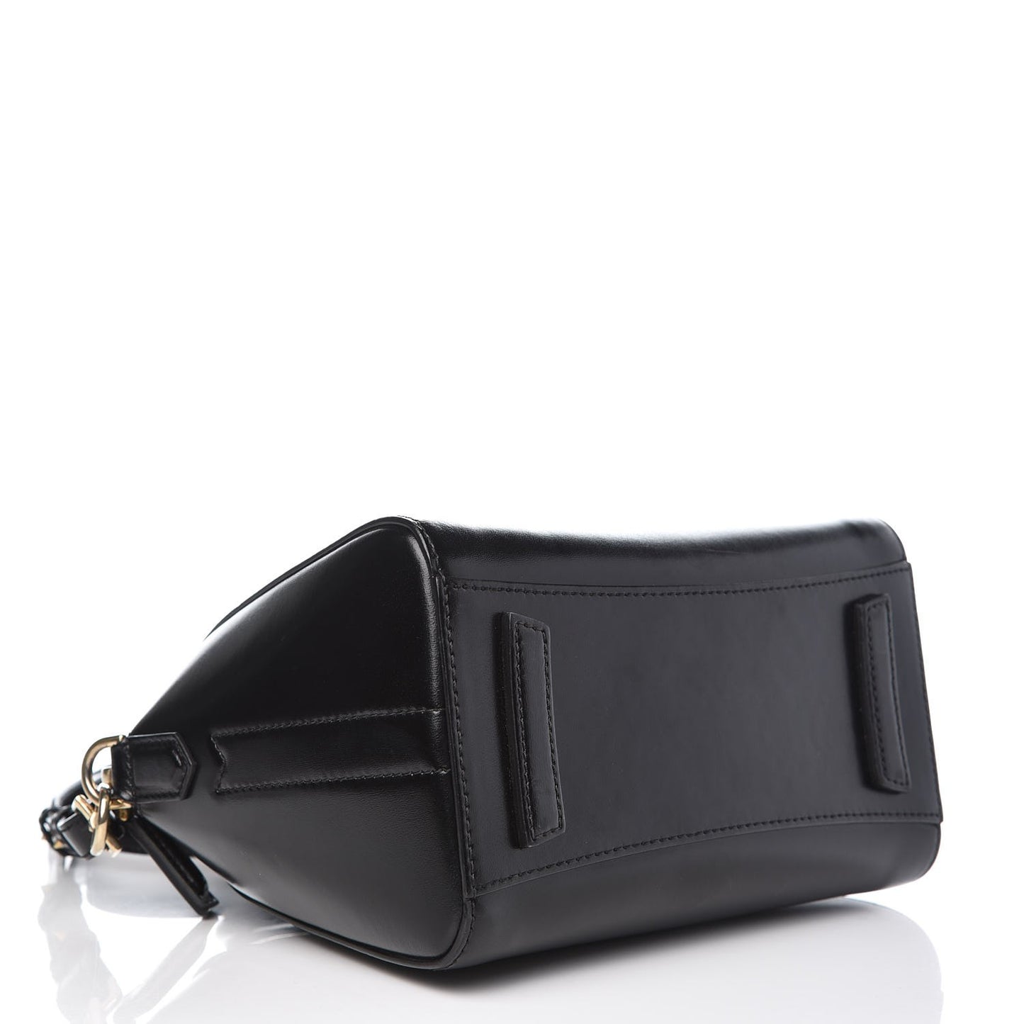 Shiny Lord Calfskin Mini Antigona Black