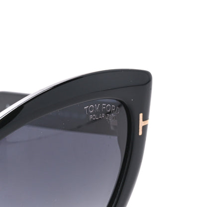 Tom Ford Acetate Polarized Anya Cat Eye Sunglasses TF762 Black 8 of 9