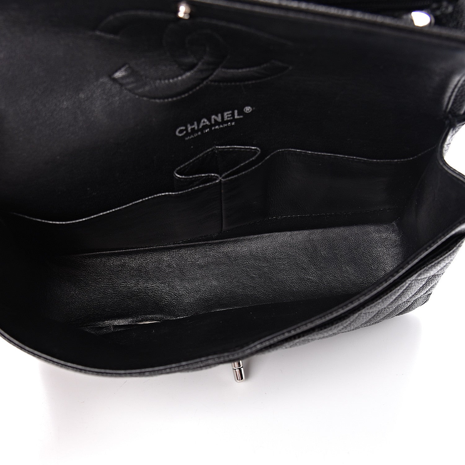 Chanel Caviar Quilted Medium Double Flap Black 5 of 15