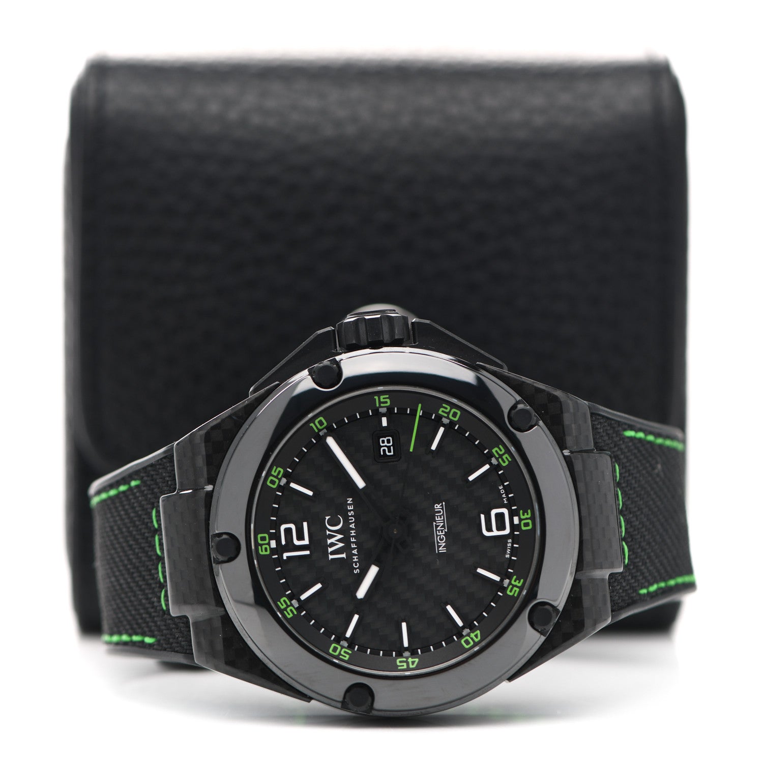 IWC Black Carbon Rubber 46mm Ingenieur Automatic Watch Black IW322404 5 of 5