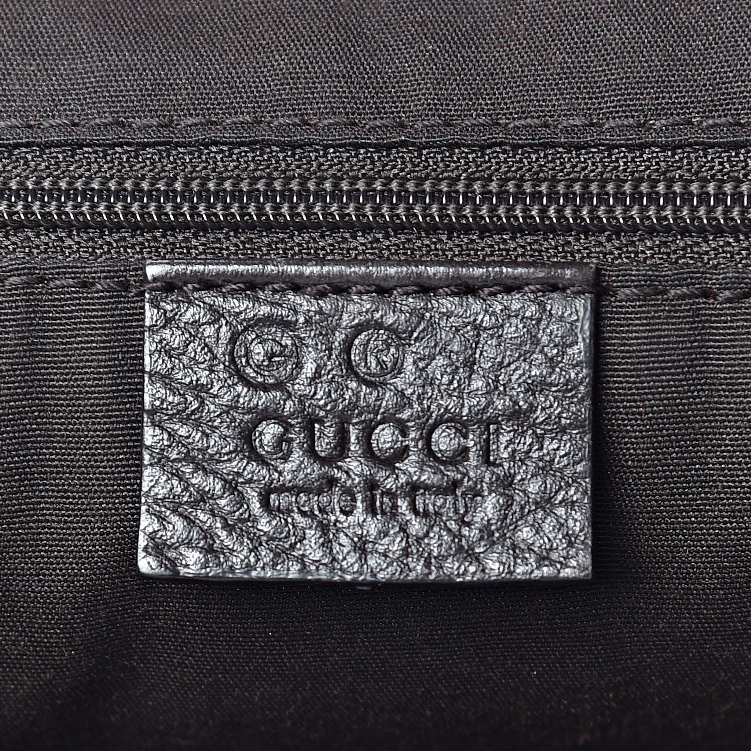 Gucci Crystal Monogram Medium Half Moon Hobo Dark Brown 5 of 11