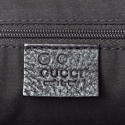 Gucci Crystal Monogram Medium Half Moon Hobo Dark Brown 5 of 11