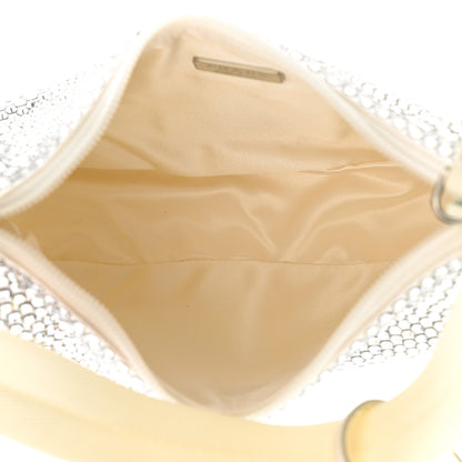 Prada Satin Crystal Mini Re-Edition 2000 Bag White 5 of 10