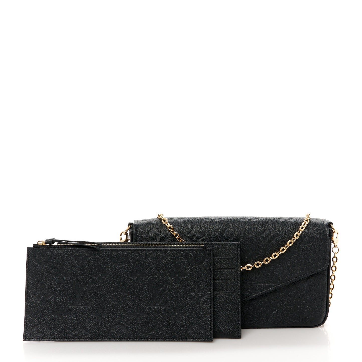 Empreinte Pochette Felicie Chain Wallet Black