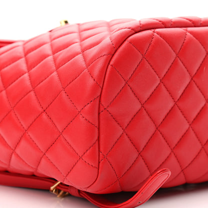 Chanel Lambskin Quilted Small Urban Spirit Backpack Red 9 of 11