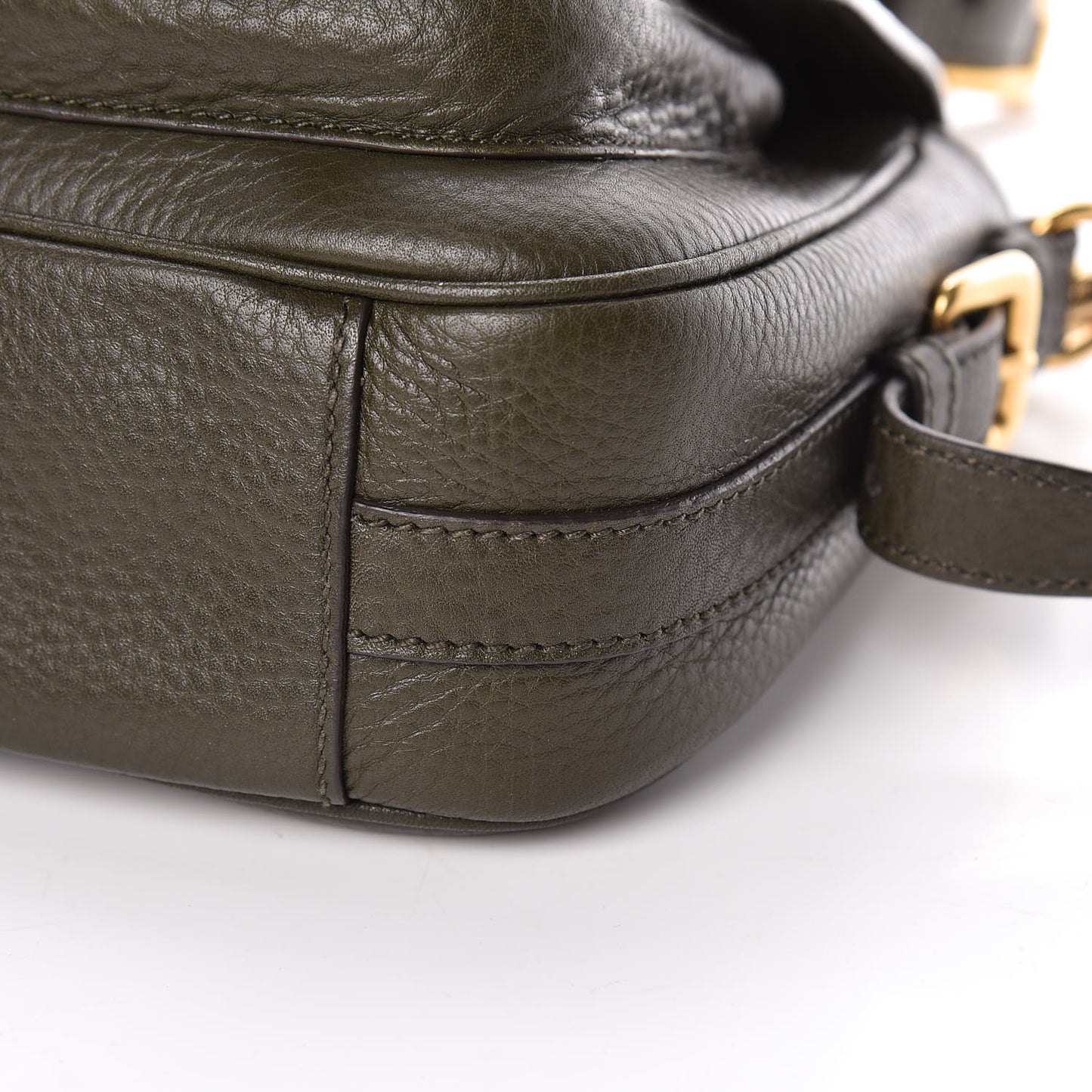Vitello Daino Messenger Bag Militare