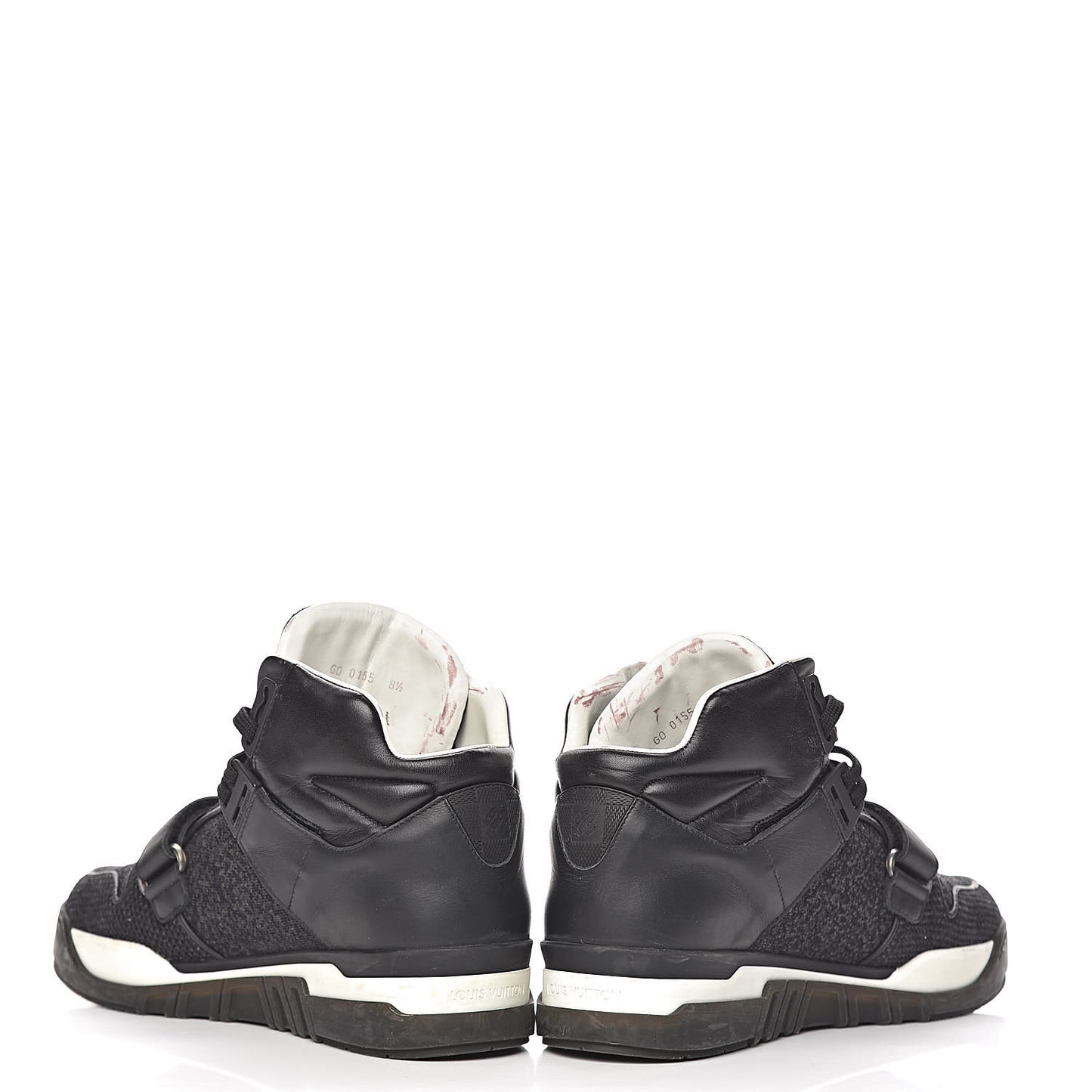 Damier Canvas Calfskin Trailblazer Sneaker Boots 8.5