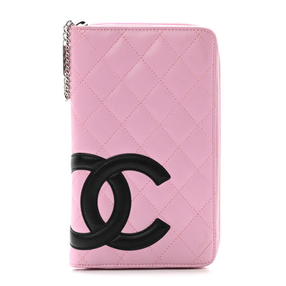 Chanel Calfskin Cambon Zip Around Organizer Wallet Pink 1 of 13