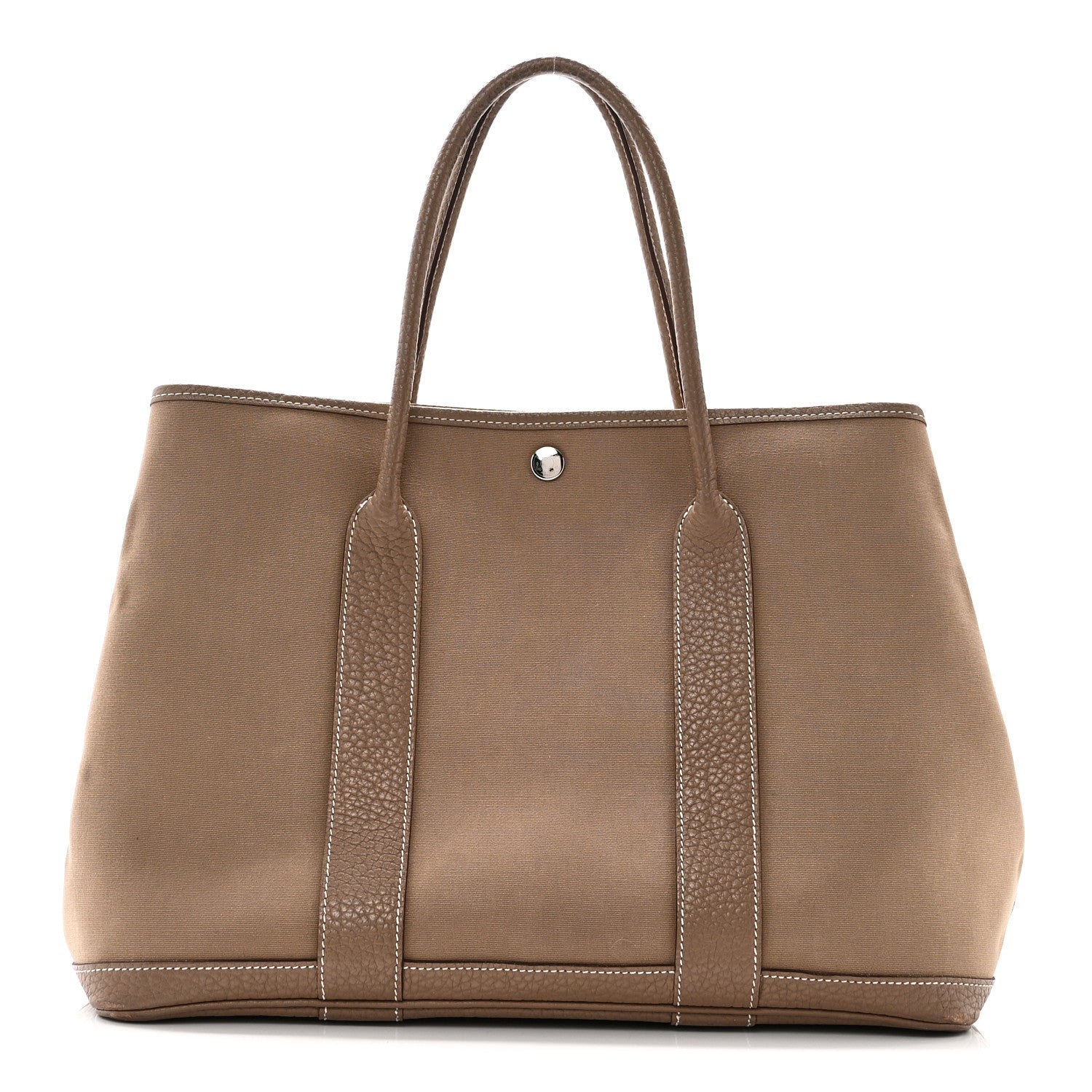 Hermes Toile Vache Garden Party 36 MM Etoupe 1 of 10