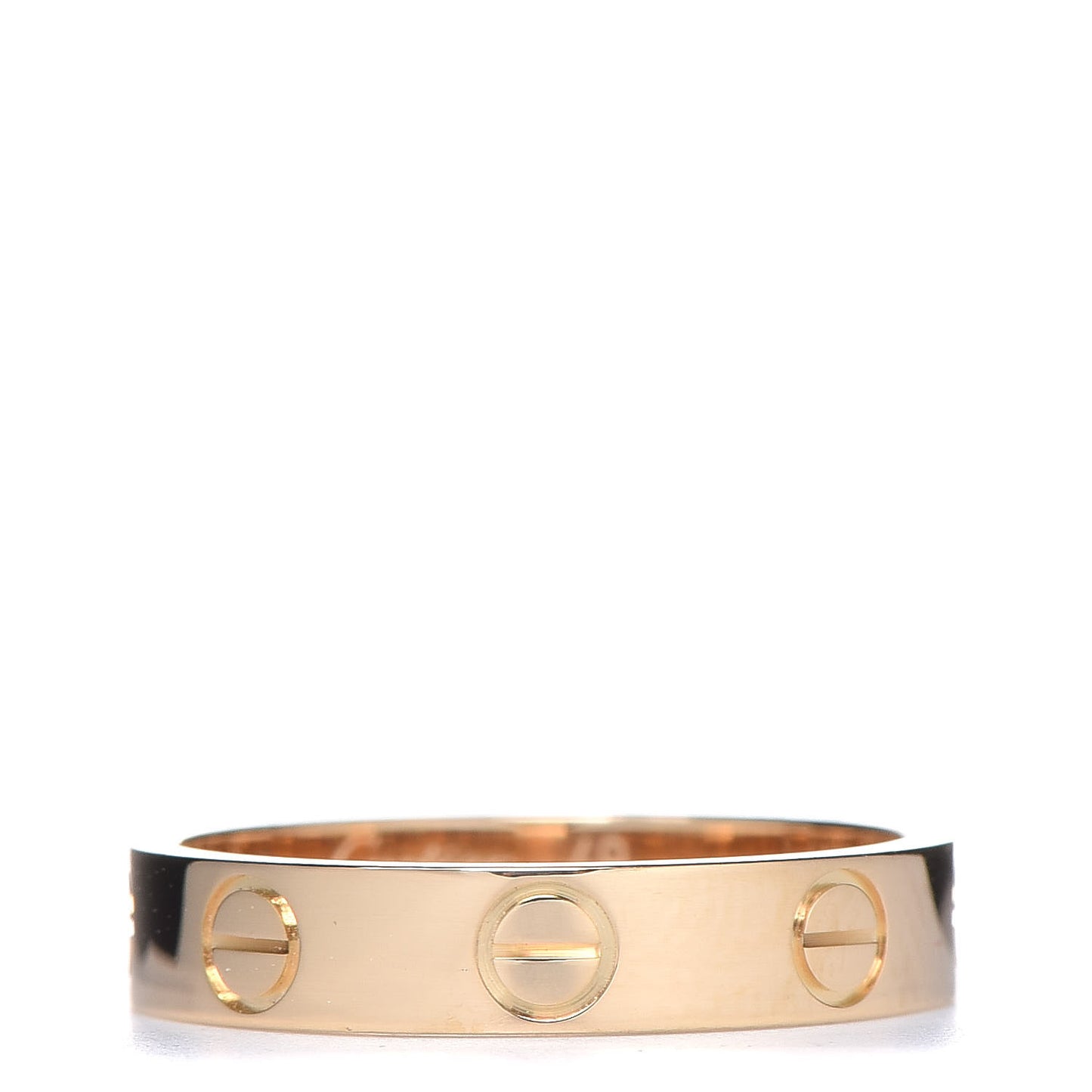 18K Yellow Gold 3.5mm LOVE Wedding Band Ring 49 5