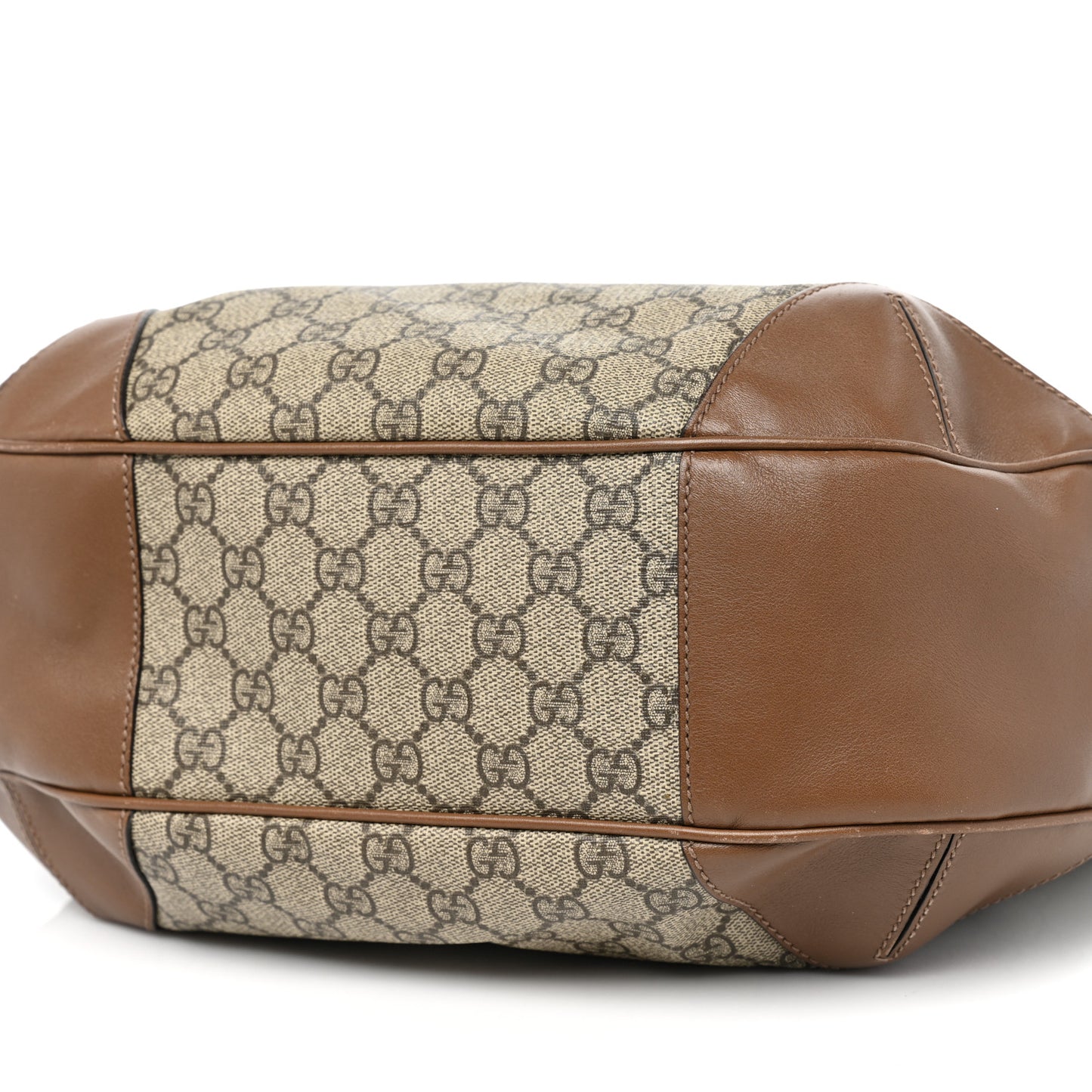 GG Supreme Monogram Margaux Calfskin Medium Nice Hobo Beige Ebony Acero