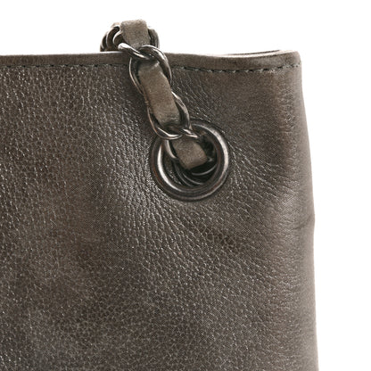 Chanel Iridescent Calfskin CC East West Shopping Tote Light Grey 13 of 17