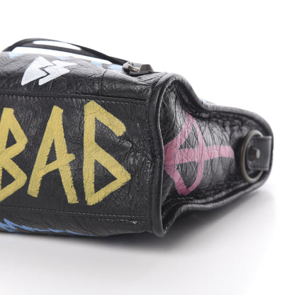 Balenciaga Agneau Graffiti All Over Classic Hardware S City Black Multicolor 9 of 9
