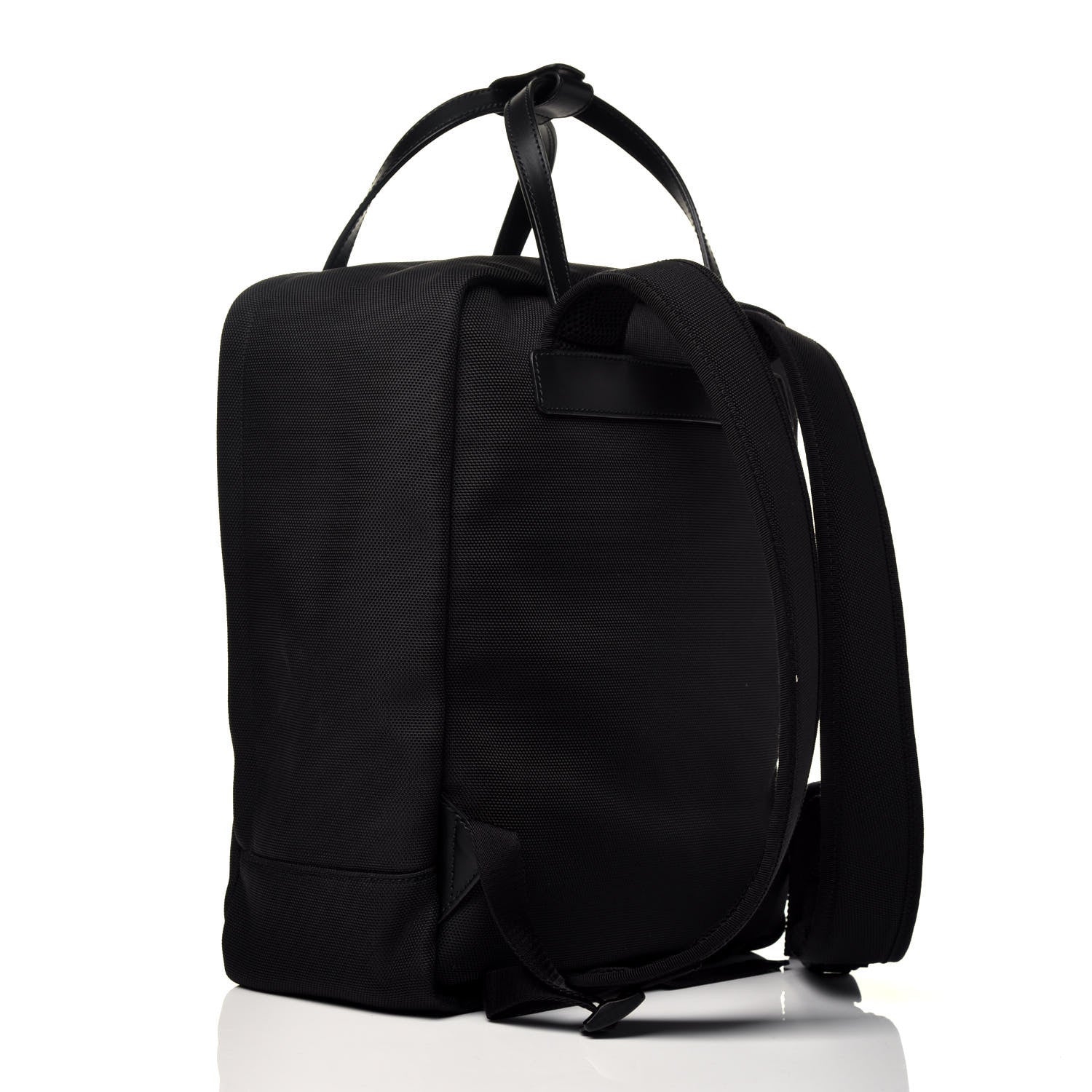 Gucci Techno Canvas Appia Calfskin Web Tote Backpack Black 3 of 9