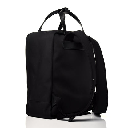 Gucci Techno Canvas Appia Calfskin Web Tote Backpack Black 3 of 9