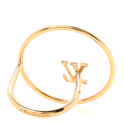 Louis Vuitton Metal LV Berg Eclipse Ring S Gold 2 of 4