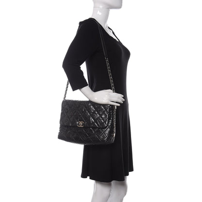 Chanel Crackled Aged Calfskin Big Bang Flap Black 2 of 10