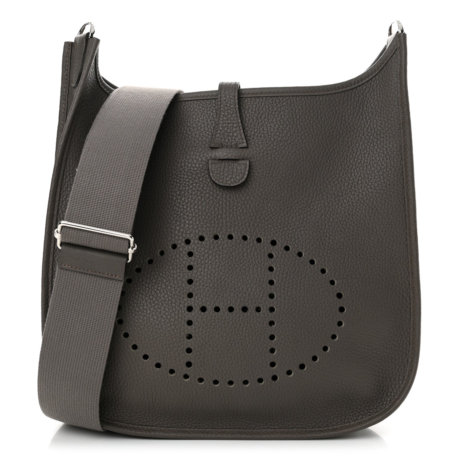 Hermes Taurillon Clemence Evelyne III PM Etain 1 of 11