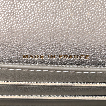 Chanel Caviar Quilted Medium Boy Flap Wallet Grey 7 of 11