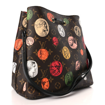 Louis Vuitton LOUIS VUITTON x FORNASETTI Monogram Cameo Neonoe MM Ivory 3 of 8