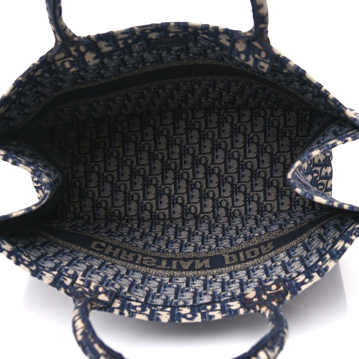 Oblique Book Tote Blue Multicolor