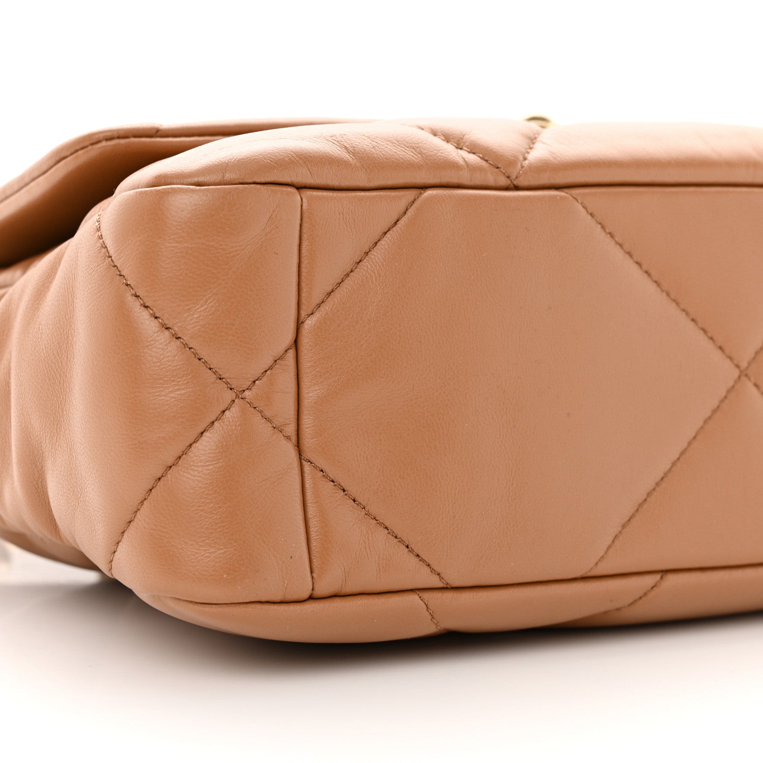 Chanel Lambskin Quilted Medium Chanel 19 Flap Brown 9 of 10
