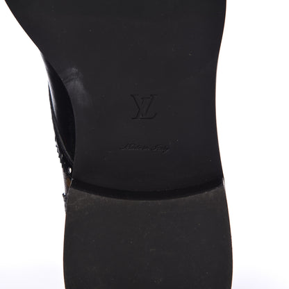Louis Vuitton Calfskin Monogram Boyish Ranger Boots 39 Black 7 of 11