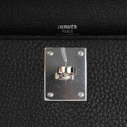 Hermes Taurillon Clemence Jypsiere 28 Black 8 of 10