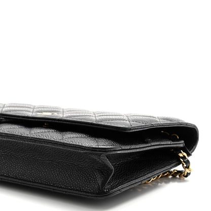 Chanel Caviar Quilted Wallet On Chain WOC Black 10 of 10