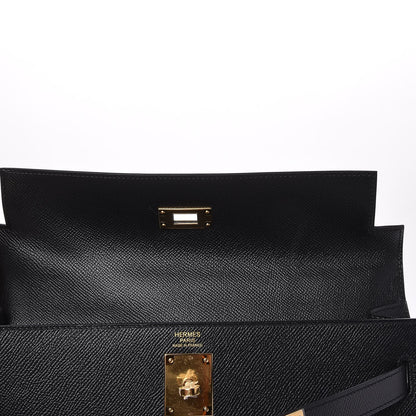 Hermes Epsom Kelly Sellier 32 Black 10 of 35