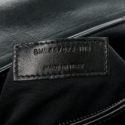 Saint Laurent Calfskin Y Quilted Monogram Monochrome Toy Loulou Crossbody Bag Black 8 of 11