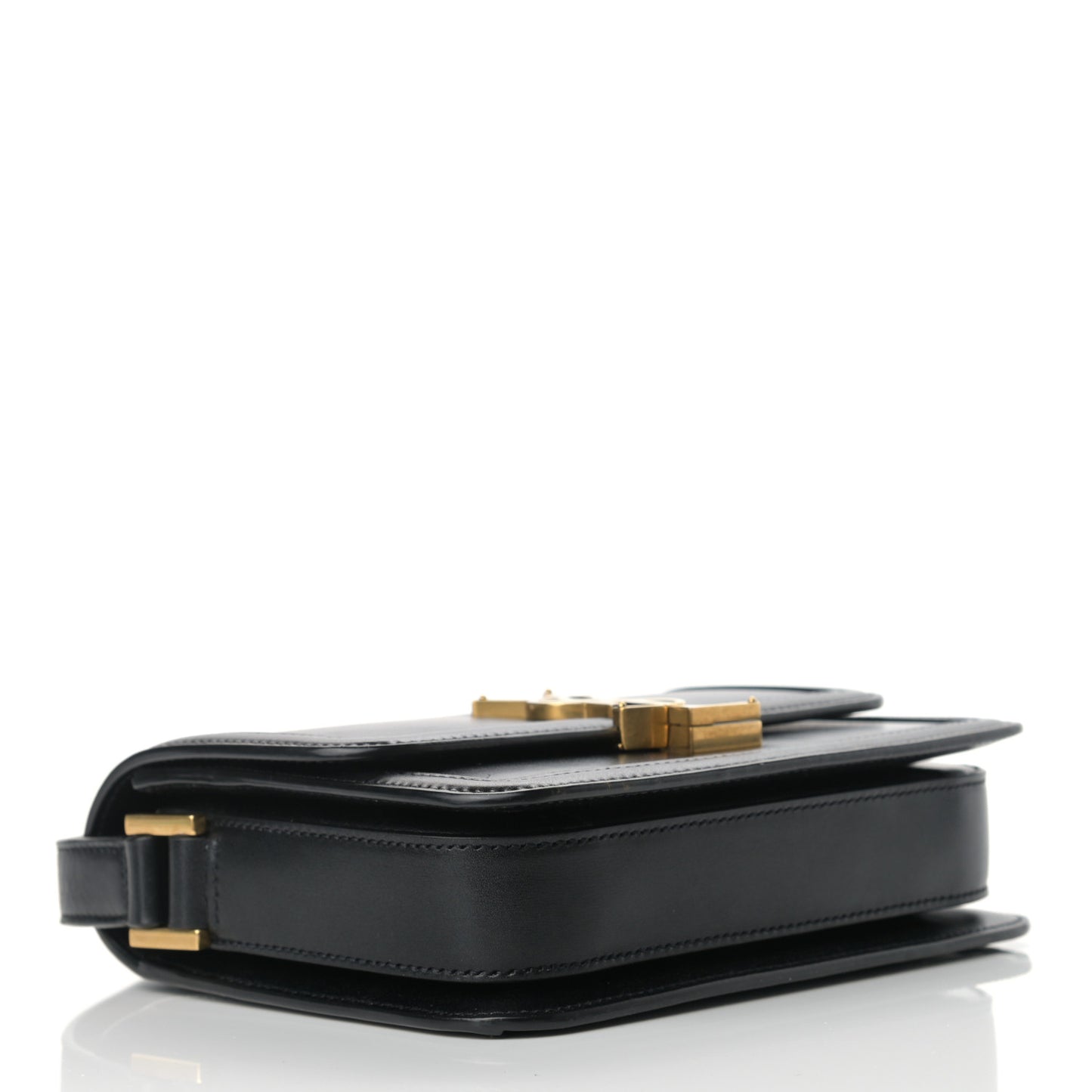Smooth Calfskin Small Solferino Satchel Black