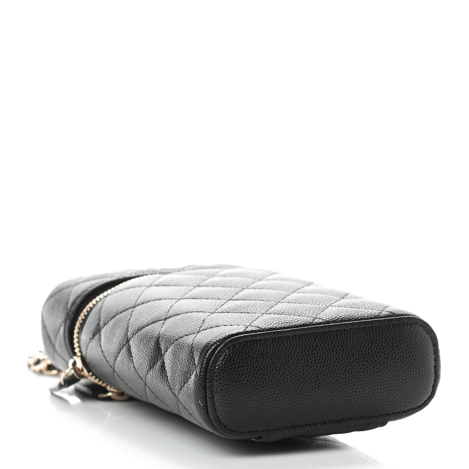 Chanel Caviar Quilted Phone Holder With Chain Black 4 of 10