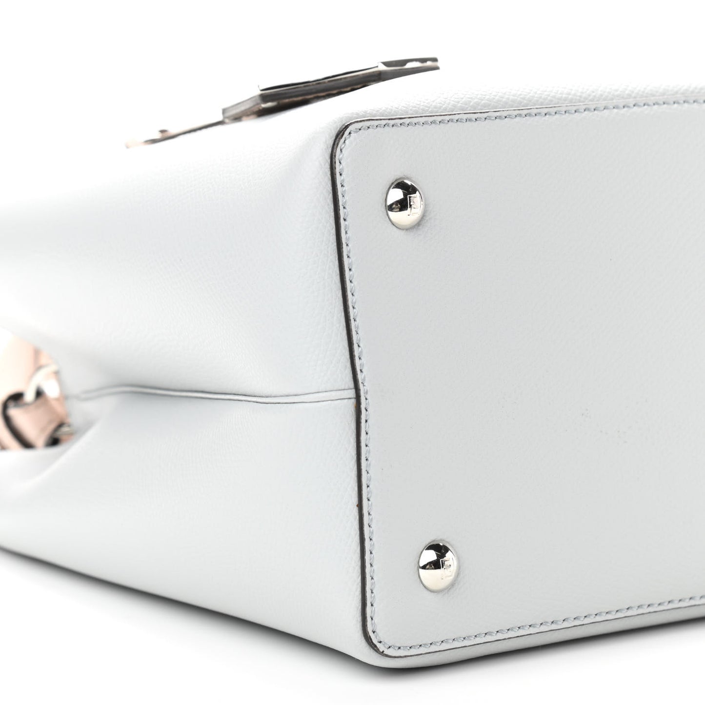 Vitello Cruise Monster Studded Petite 2Jours Tote Grigio Perla Amido Multicolor